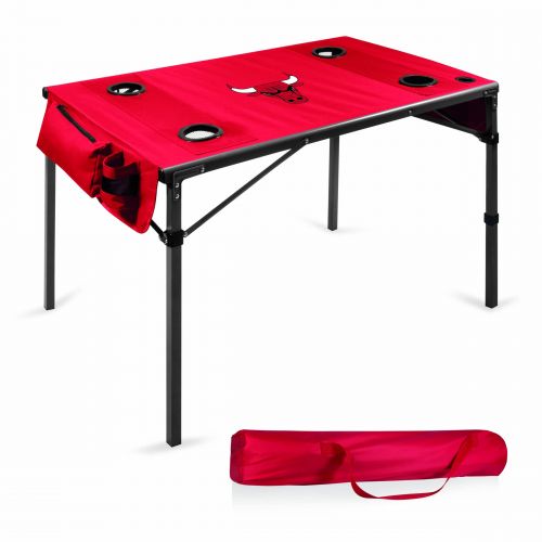  Picnic Time Chicago Bulls Soft Top Metal Polyester Travel Table by Oniva