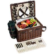 Picnic & Beyond Enchanted Evening Collection - (A) 4 Person Willow Picnic Basket