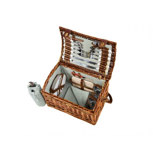  Picnic & Beyond Willow Picnic Basket (Brown)