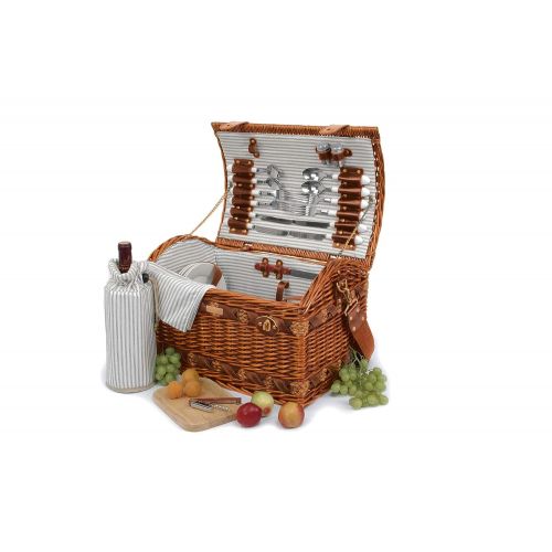  Picnic & Beyond Willow Picnic Basket (Brown)