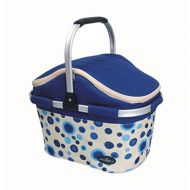Picnic & Beyond Collapsible Picnic Cooler Basket in Blue