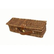 Picnic & Beyond 3 Pc BBQ Set w Wood Handles and Basket - Willow