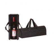 Picnic Plus Carlotta Clutch Wine Purse Bottle Tote Black Diamond