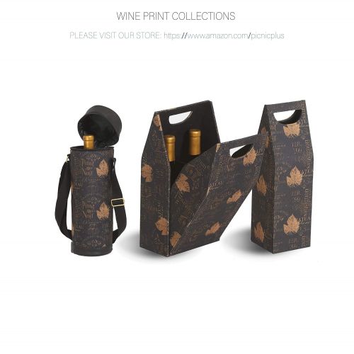  Picnic Plus Insulated Wine Bottle Carrier Wine Tube (Wine Glasses)