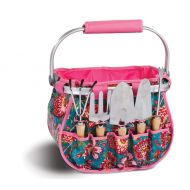 Picnic Plus 6 Piece Garden Tool Set Folding Floral Print Tote