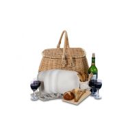 Picnic Plus Eco Friendly 4 Person Picnic Basket Value Sets With Bamboo Fiber Plates Bamboo Utensils