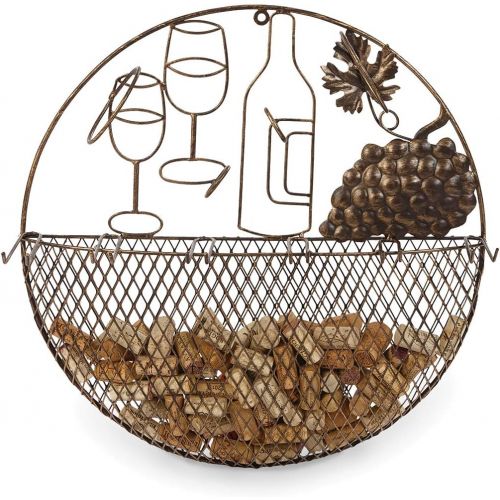  Picnic Plus Peacock Cork Caddy Cork Holder Displays And Stores Wine Corks Holds up to 45 Corks