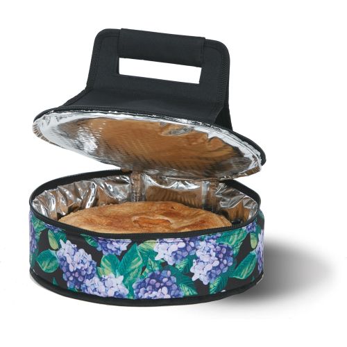  Picnic Plus Round Thermal Insulated Pie,Cake, Dessert, Appetizer Carrier Holds Up to a 12 Dish- Mosaic