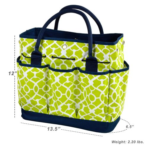  Picnic at Ascot Gardening Tote with 3 Stainless Steel Tools- Designed & Assembled in the USA