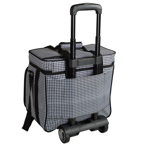  Picnic at Ascot Original Insulated Picnic Cooler with Service for 4 on Wheels-Designed & Assembled in the USA