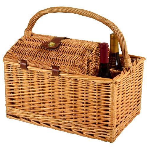  Picnic at Ascot Vineyard Willow Picnic Basket with service for 2 - Gazebo