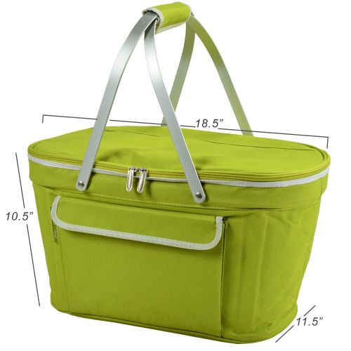  Picnic at Ascot Patented Insulated Folding Picnic Basket Cooler- Designed & Quality Approved in the USA