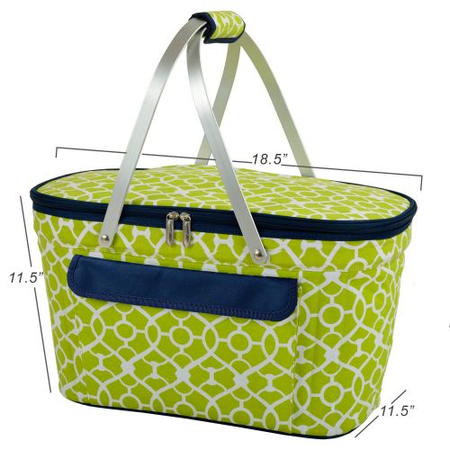  Picnic at Ascot Patented Insulated Folding Picnic Basket Cooler- Designed & Quality Approved in the USA