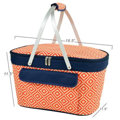  Picnic at Ascot Patented Insulated Folding Picnic Basket Cooler- Designed & Quality Approved in the USA