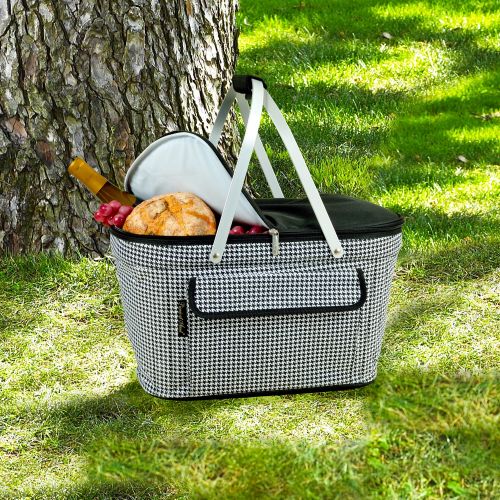  Picnic at Ascot Patented Insulated Folding Picnic Basket Cooler- Designed & Quality Approved in the USA