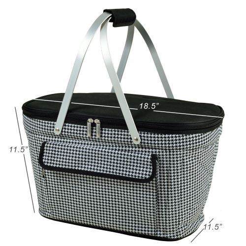  Picnic at Ascot Patented Insulated Folding Picnic Basket Cooler- Designed & Quality Approved in the USA