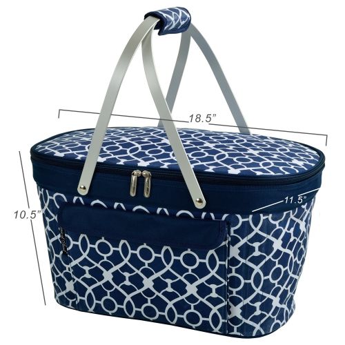  Picnic at Ascot Patented Insulated Folding Picnic Basket Cooler- Designed & Quality Approved in the USA