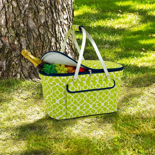  Picnic at Ascot Patented Insulated Folding Picnic Basket Cooler- Designed & Quality Approved in the USA