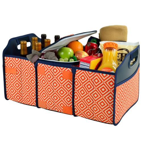  Picnic at Ascot 3 Section Folding Trunk Organizer- with Removable Cooler- Designed & Quality Approved in the USA