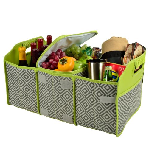  Picnic at Ascot 3 Section Folding Trunk Organizer- with Removable Cooler- Designed & Quality Approved in the USA