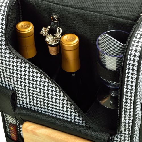  Picnic at Ascot Original Wine and Cheese Tote for 2 with Coordinating Picnic Blanket - Designed & Assembled in California