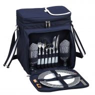 Picnic at Ascot Original Insulated Picnic Basket/Cooler Equipped with Service for 2- Designed, Assembled & Quality Approved in the USA