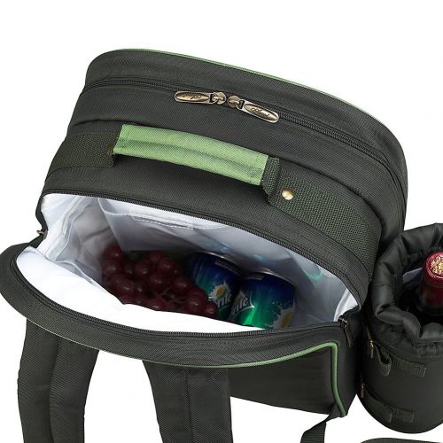  Picnic at Ascot Original Equipped 2 Person Picnic Backpack with Cooler & Insulated Wine Holder- Designed & Assembled in the USA
