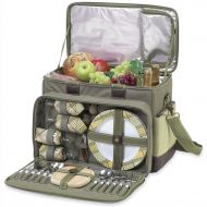 Picnic at Ascot- Original Insulated Picnic Cooler with Service for 4 - Designed & Assembled in the USA