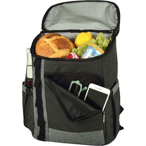  Picnic at Ascot Insulated Backpack Cooler (Charcoal)