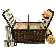 Picnic at Ascot Surrey Picnic Basket for Two with Blanket/Coffee