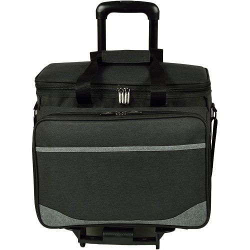  Picnic at Ascot Original Insulated Picnic Cooler with Service for 4 on Wheels-Designed & Assembled in The USA