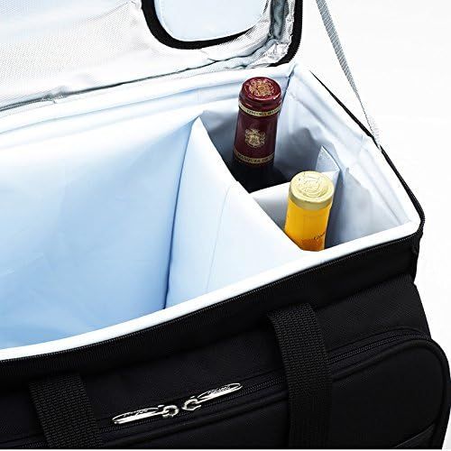  Picnic at Ascot Equipped Picnic Cooler with Service for 4 on Wheels (Paris)