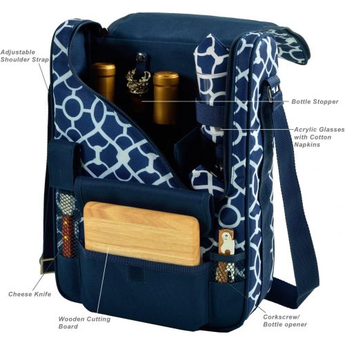  Picnic at Ascot Original Insulated Wine and Cheese Cooler Bag - Designed, Assembled & Quality Approved in the USA