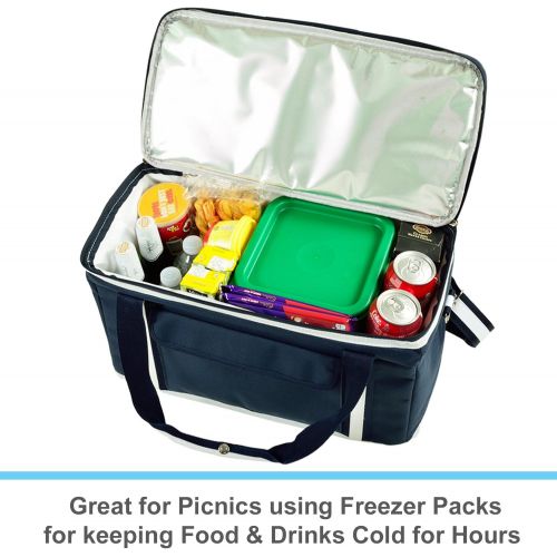  Picnic at Ascot Travel Cooler with Wheels- 64 Can Capacity- Collapsible Leakproof Cooler- Designed & Quality Approved in The USA