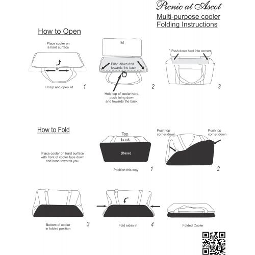  Picnic at Ascot Travel Cooler with Wheels- 64 Can Capacity- Collapsible Leakproof Cooler- Designed & Quality Approved in The USA