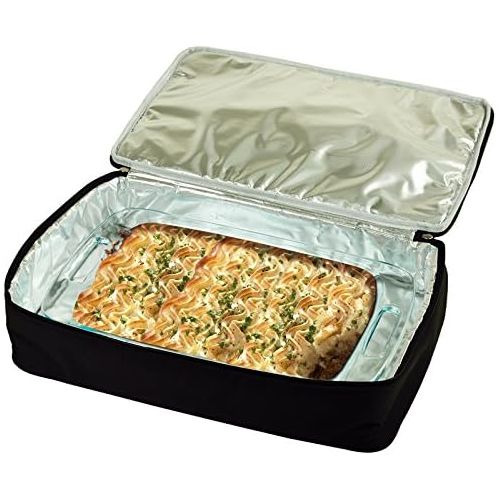  Picnic at Ascot Original Insulated Double Layer Thermal Food and Casserole Carrier- keeps Food Hot or Cold- Designed & Quality Approved in the USA