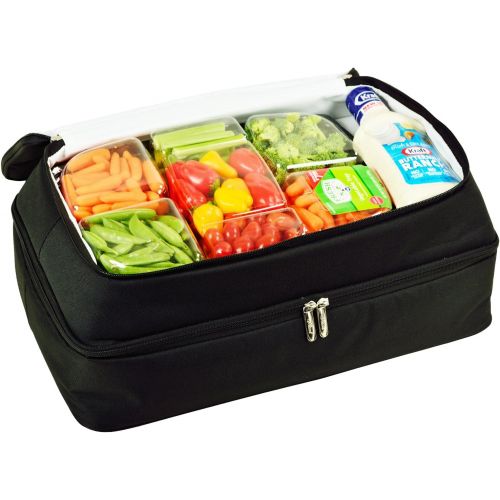  Picnic at Ascot Original Insulated Double Layer Thermal Food and Casserole Carrier- keeps Food Hot or Cold- Designed & Quality Approved in the USA