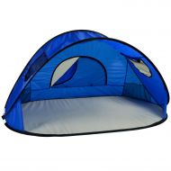 Picnic at Ascot Family Size Instant Easy Up Beach Tent Sun Shelter, Royal Blue