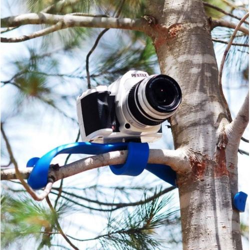  [아마존베스트]Pictar Splat Flexible Mini Tripod for DSLR Cameras Selfies - Supports 2.6 Pounds, Blue