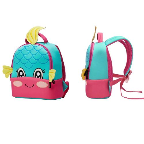  Picter Toddler Backpack Animal backpack Mermaid Backpack Baby Boys Girls Backpack Cute Cartoon Schoolbag Backpack (MERMAID)