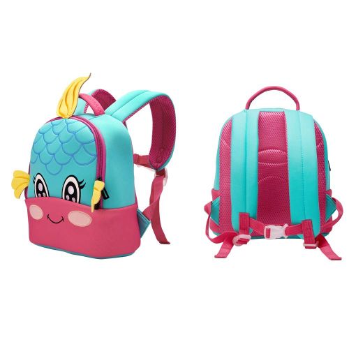  Picter Toddler Backpack Animal backpack Mermaid Backpack Baby Boys Girls Backpack Cute Cartoon Schoolbag Backpack (MERMAID)