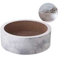 [아마존핫딜][아마존 핫딜] Pidan pidan Round Premium Cardboard Scratcher Lounge, White