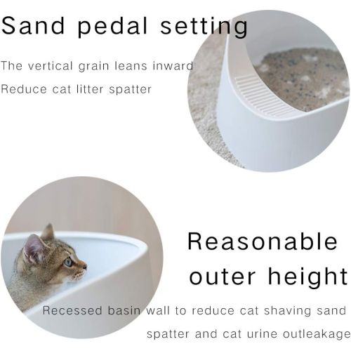  [아마존핫딜][아마존 핫딜] Pidan pidan Cat Litter Box Large Litter Pan Cat Toilet Open Design Moderate Capacity Safe and Reliable Moderate Capacity Easy to Use