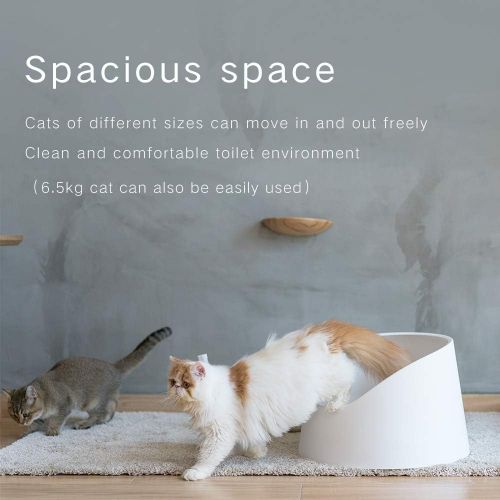  [아마존핫딜][아마존 핫딜] Pidan pidan Cat Litter Box Large Litter Pan Cat Toilet Open Design Moderate Capacity Safe and Reliable Moderate Capacity Easy to Use