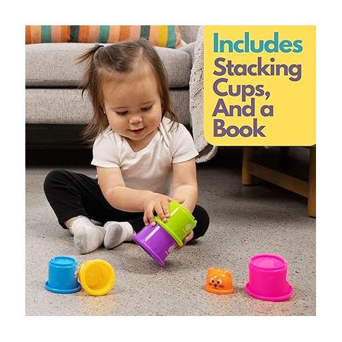  Pidoko Kids Montessori Toys for 1 Year Old - Wooden Object Permanence Box, Coin Drop, Color and Shape Sorter Top | Baby Toys 12-18 Months - 1st Birthday Gifts Boy Girl - Learning Toys for 1+ Year Old