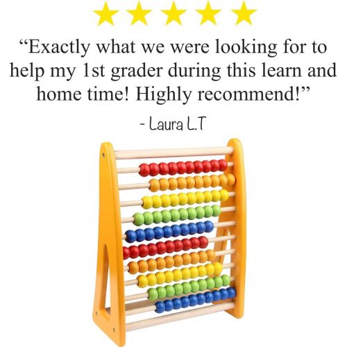  [아마존베스트]Pidoko Kids 123 Learning Abacus Toy - Math Manipulatives Numbers Counting Beads | Educational Toys For Toddlers - Preschool Boys and Girls 2 Year Olds And Up