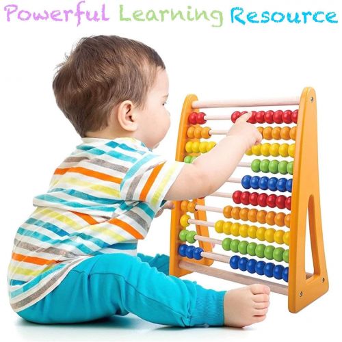  Pidoko Kids 123 Learning Abacus Toy - Math Manipulatives Numbers Counting Beads | Educational Toys For Toddlers - Preschool Boys and Girls 2 Year Olds And Up