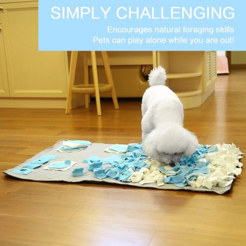  Pidsen Dog Snuffle Mat Nosework Blanket for Small Large Dogs Sniffing Training Mats Dog Feeding Mat Pet Activity Mat Great for Stress Release