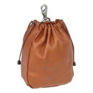 Piel Leather Large Drawstring Pouch by Piel Leather
