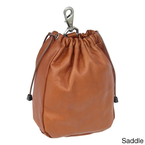  Piel Leather Large Drawstring Pouch by Piel Leather